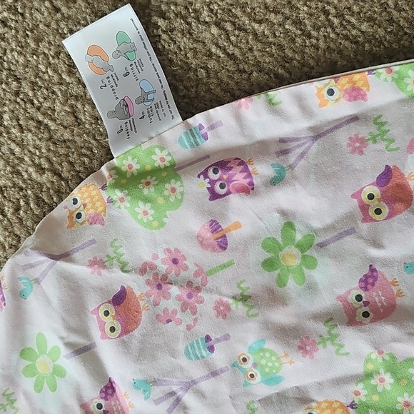 Bobby Owl baby pillow cover Pink - Picture 2 of 4